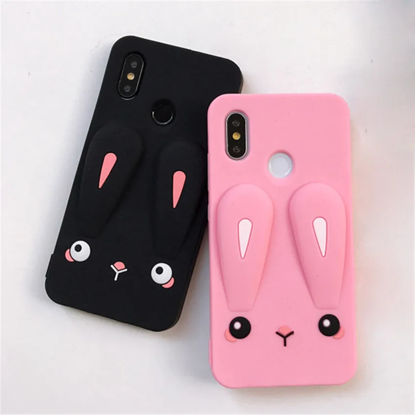 Милый мультяшный чехол для телефона Xiaomi Redmi Note 7 s мягкий силиконовый на заднюю