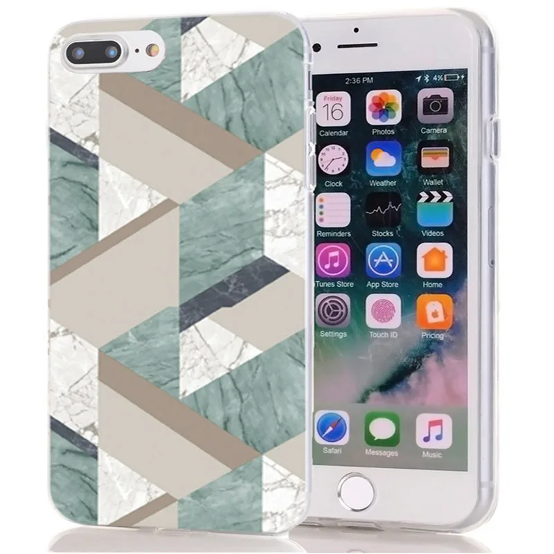 ТПУ Роскошный для iPhone 7 8 Plus 6 S/6 Мягкий чехол дизайн мраморная Галактика X XS XR Max