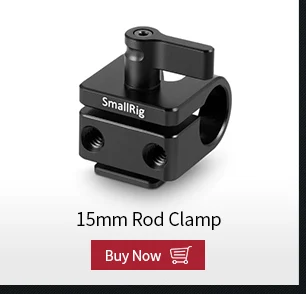 SmallRig 15 мм стержень зажим одиночный стержень крепление для EVF и микрофона-1995