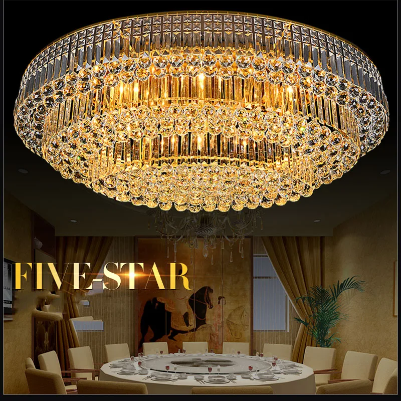 Современная хрустальная цепочка Светодиодная потолочная лампа в стиле арт деко