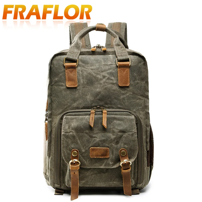 Батик Водонепроницаемый Холст Повседневная сумка для камеры SLR цифровой рюкзак