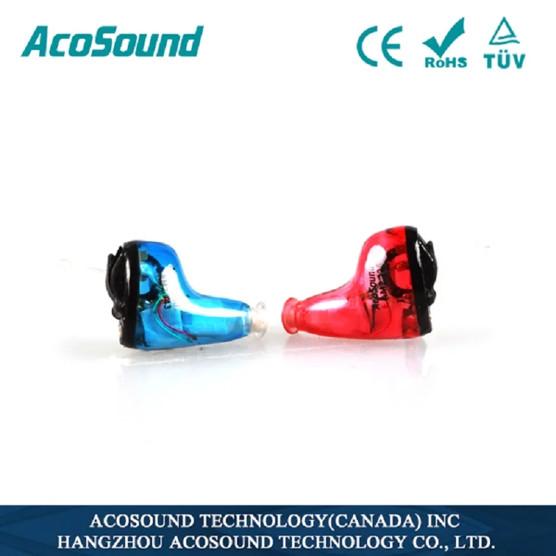AcoSound невидимые Цифровые слуховые аппараты CIC программируемый 610IF мини-усилитель