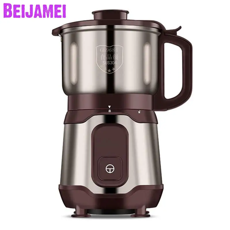 BEIJAMEI Новый электрический зерна травяные мельница тонкого помола сухой еда