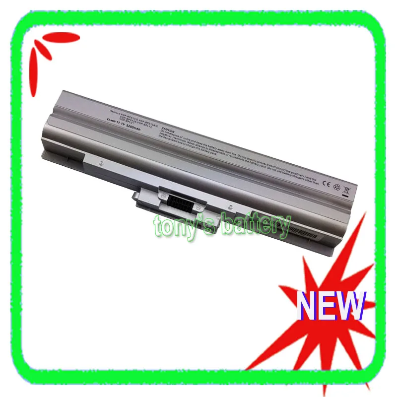 Аккумулятор 6Cell для Sony Vaio VGP BPS13A/B BPS13/S BPS21A VPCCW152C VGN FW11S Silver|battery for sony vaio|sony vaio batterybattery