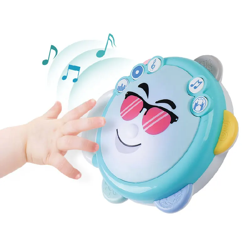 

Baby Toys Beating Drum Tambourine Lighting Music Little DJ Gift 6 Months+ Souptoys Enlightenment toys