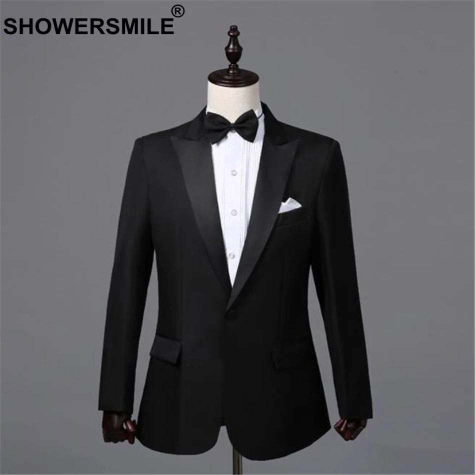 SHOWERSMILE, белый, деловой костюм, пиджак, для мужчин, 3 предмета, блейзер+ брюки+ галстук-бабочка, весна-лето, для выступлений, мужские пальто, певица, одежда для сцены