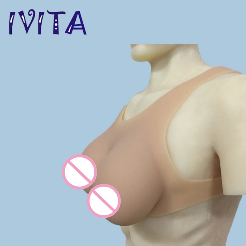 IVITA 2000 г бежевые силиконовые формы для груди искусственная грудь