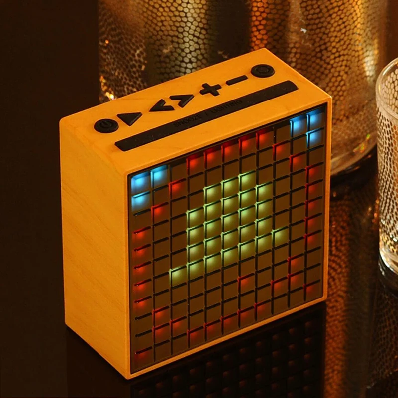 Divoom TIMEBOX беспроводной Bluetooth LED портативный динамик винтажный милый