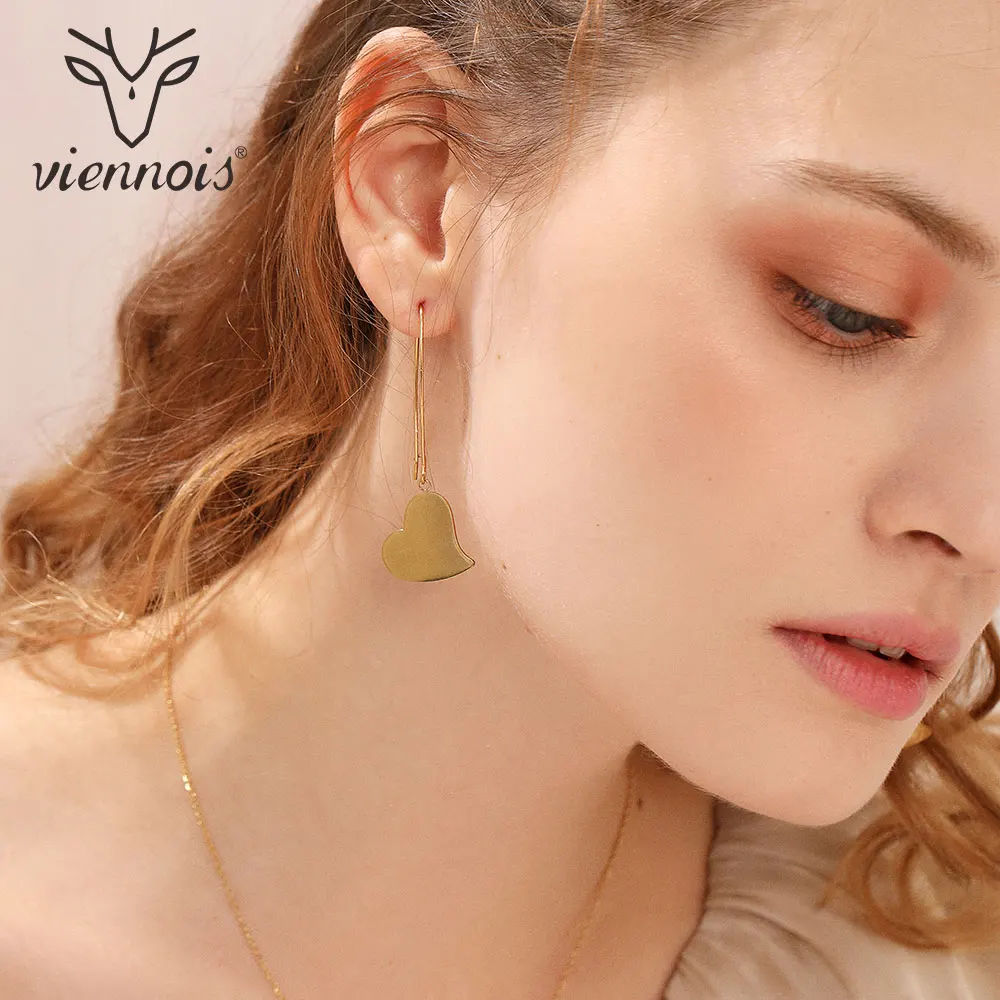 Viennois трендовые металлические выразительные Висячие серьги для женщин золотого