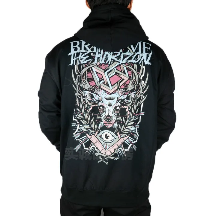 25 конструкции черепа Орел американский Повседневное Bring Me The Horizon sudadera рок толстовки куртка панк толстовка на молнии брендовая одежда - Цвет: 12