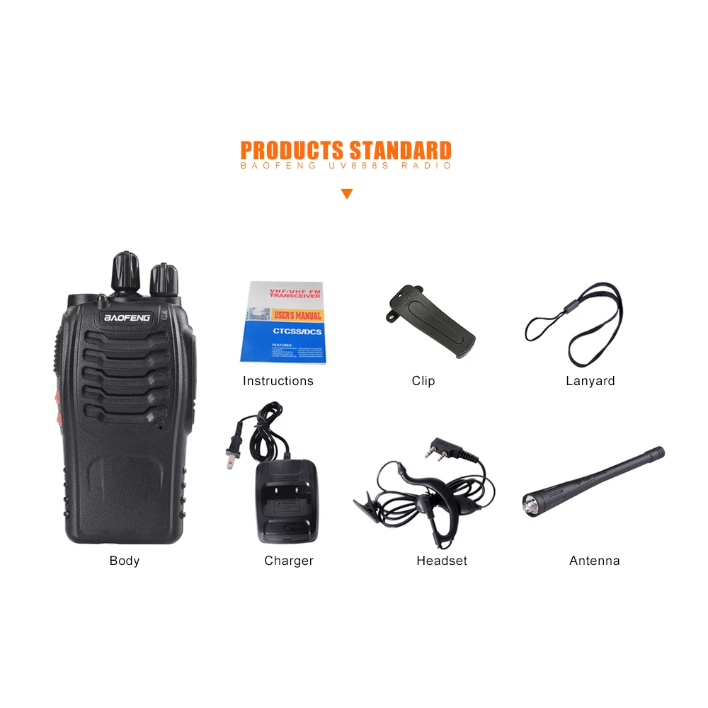 10 шт./лот Baofeng 888S портативная рация UHF BF двухстороннее радио Transciever портативное