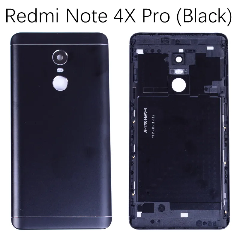 Note 4X Pro Black Задняя крышка для Xiaomi Redmi Note 4x на батарею черный золотой - Цвет: Note 4X Pro Black