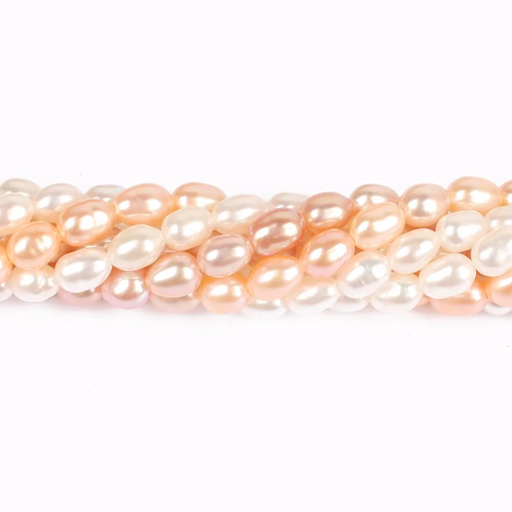 

AA+ Fashion natural 3.5x4mm rice Shape pearl necklace For Women Girl freshwater pearl necklace jewelry making diy 82-85pcs