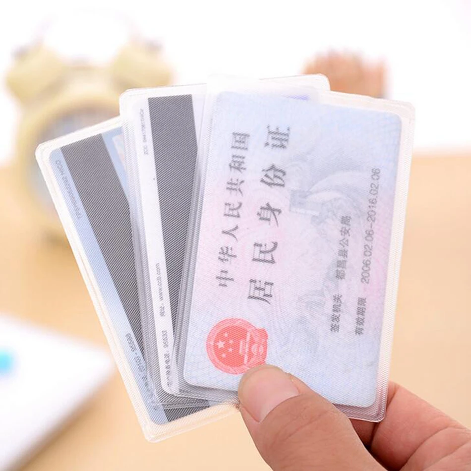 1 шт. прозрачный ID держатель для карт девушка ПВХ автобус автомобильный банк Ic карта Визитная Кредитная карта чехол для карт