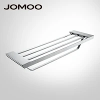jomoo high quality brass alloy towel bar set rack tower holder hanger bathroom wall mounted hotel shelf chrome finish design