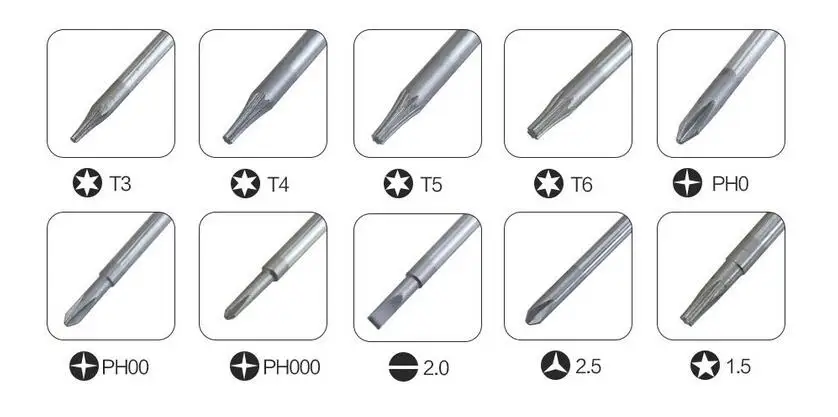 BST-8800C Precision Cross Head Phillips Torx 10in1 Screwdriver set for Macbook Pro Laptop Samsung Cellphone Repair Tool | Инструменты