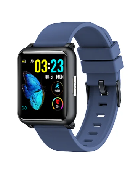 H9 smartwatch PPG+ ЭКГ монитор датчик частоты сердечных сокращений браслет для прогулки IP68 Водонепроницаемый Фитнес для IOS и Android - Цвет: Синий