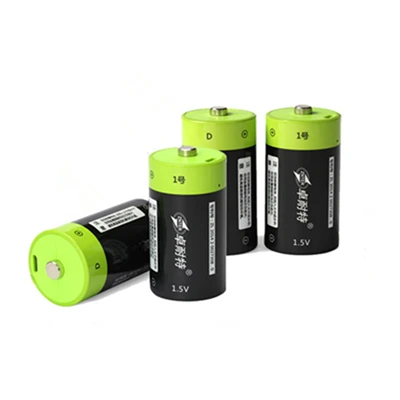 D Горячая Распродажа ZNTER 1,5 V 4000mAh Батарея Micro USB аккумуляторная батарея D Lipo LR20 батарея Быстрая зарядка через кабель Micro USB - Цвет: D