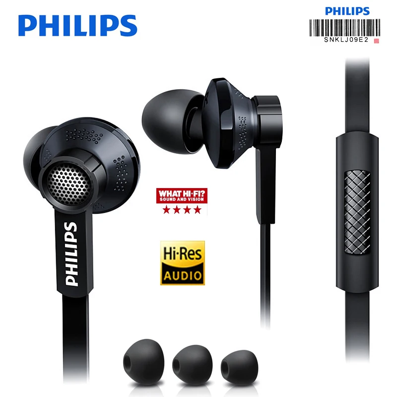 Philips 100% оригинальные наушники Tx1 с высоким разрешением HIFI активным