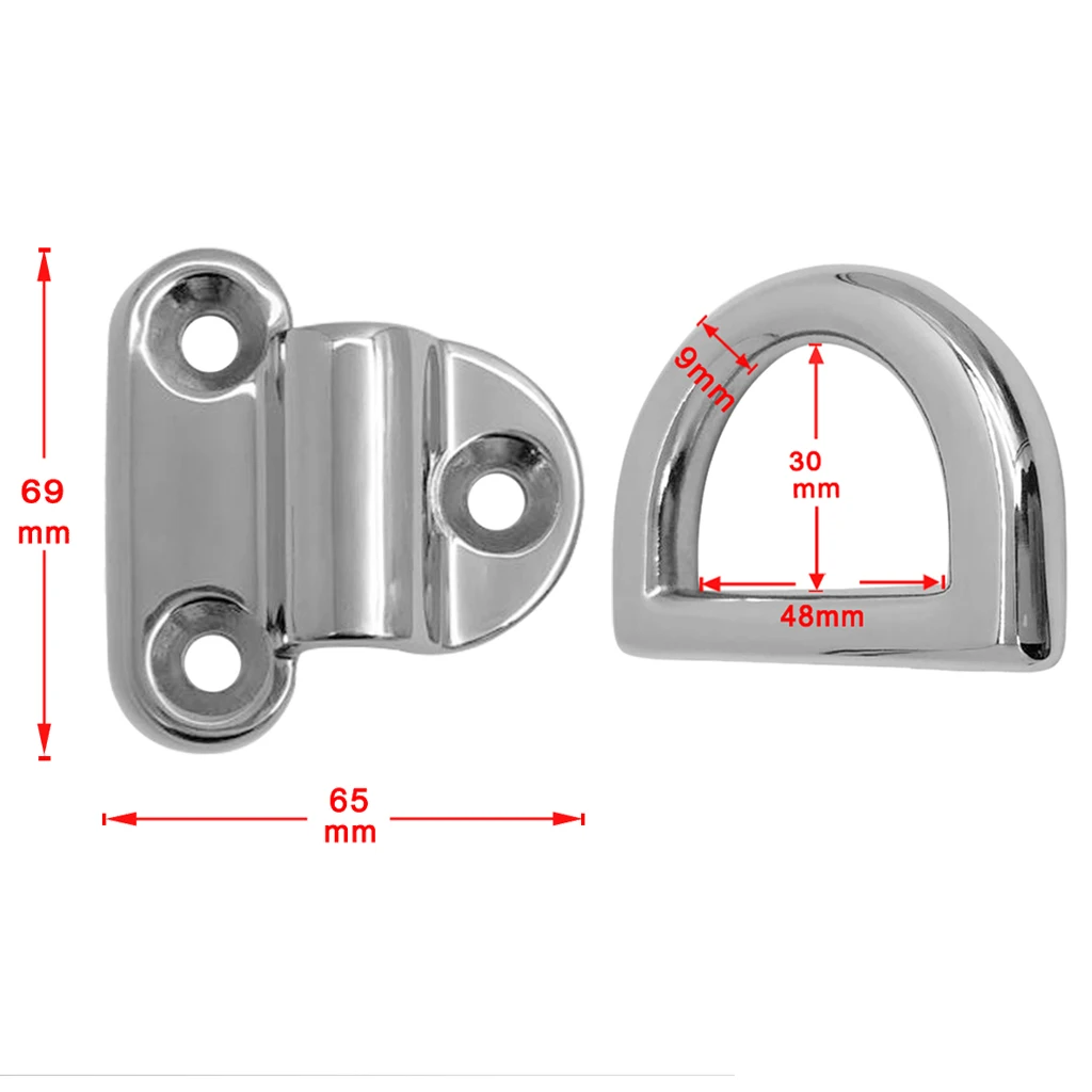 

Large Folding Pad Eye Deck Lashing Ring Staple Cleat for Trailer Marine Boat
