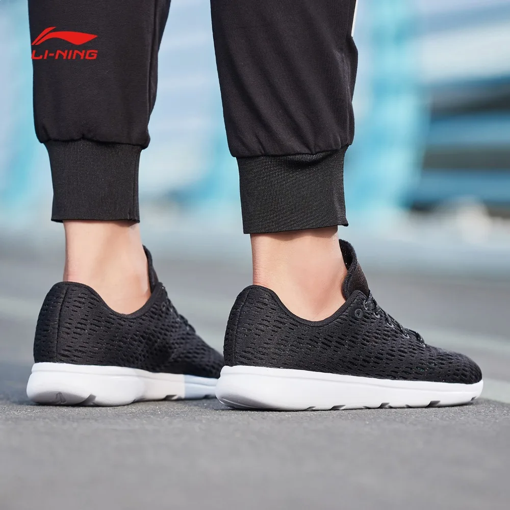 Li-Ning мужские E-RUN кроссовки, светильник, дышащая подушка для подкладки, удобная спортивная обувь для фитнеса, кроссовки ARBN063 XYP673