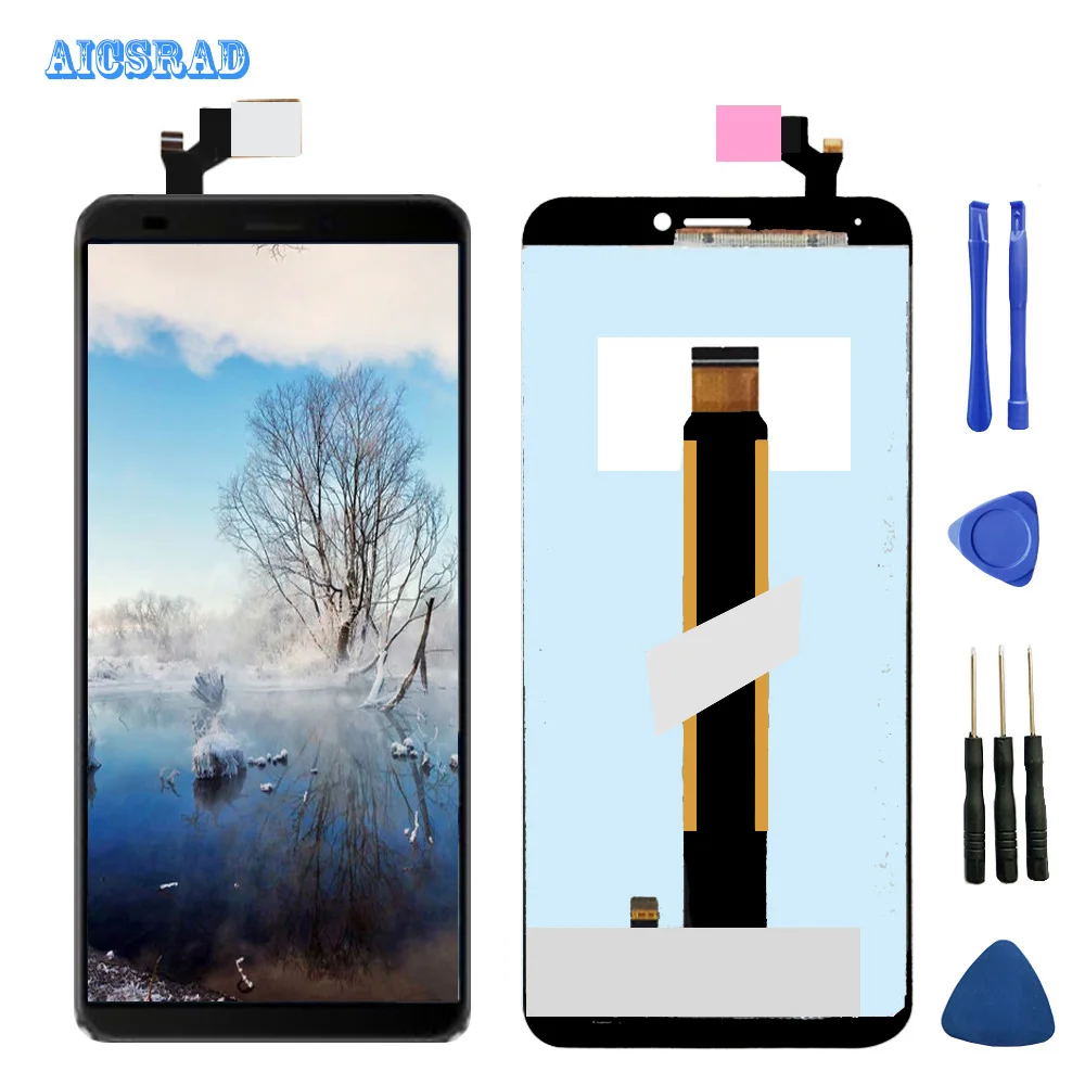 AICSRAD для 5 &quotblackview S6 lcd дисплей + кодирующий преобразователь сенсорного экрана в