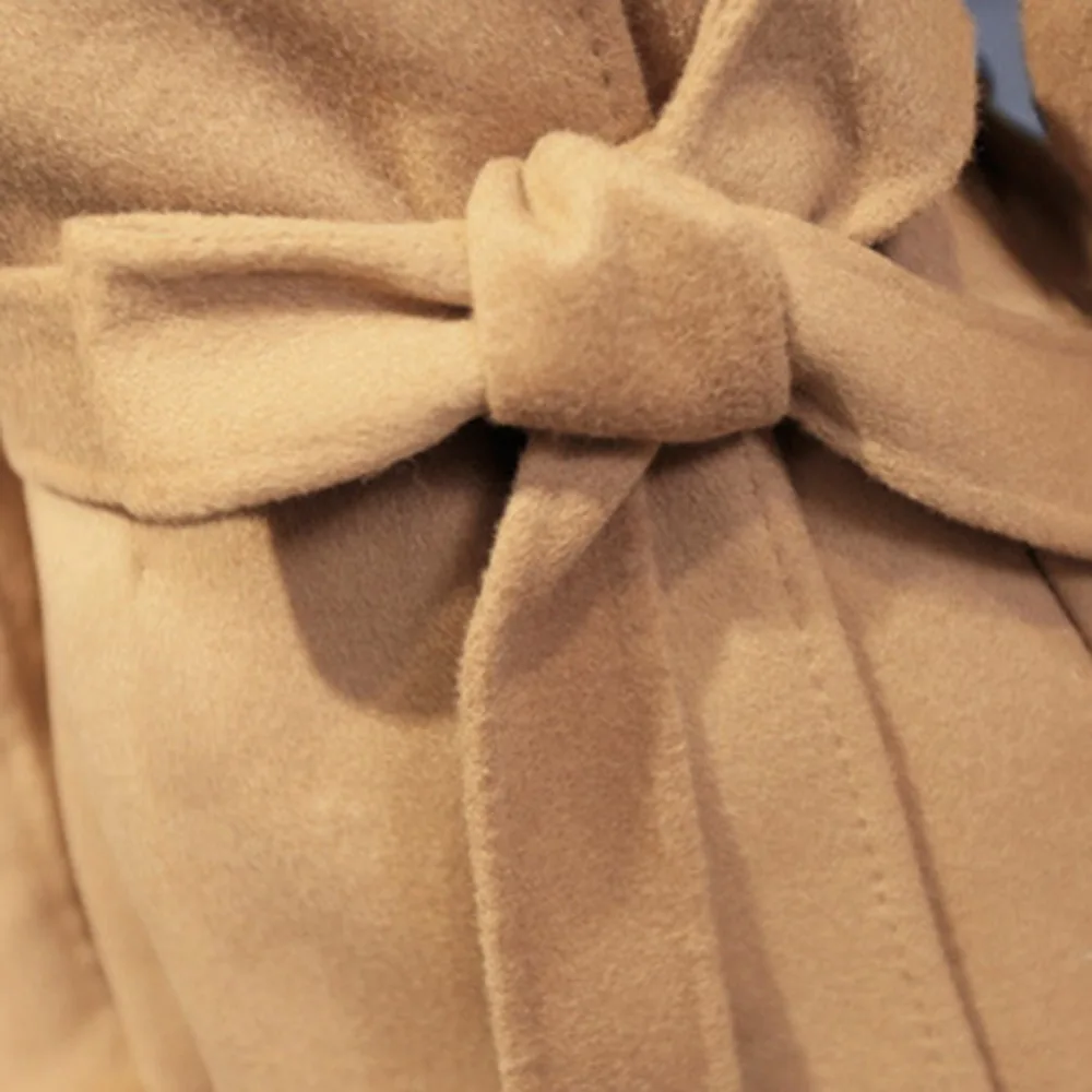 2018 зимнее женское толстое теплое шерстяное пальто верхняя одежда Женское с