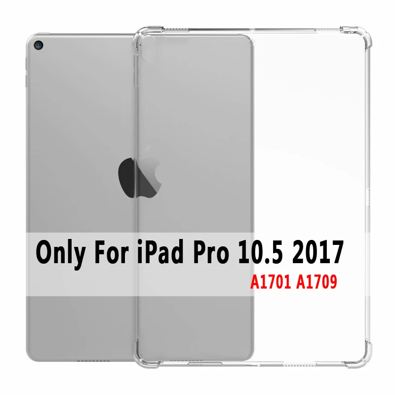 For iPad Pro 10.5 Прозрачный прямая сопротивление силиконовый чехол для Apple iPad 2/3/4 9,7 Air 1 2 5 6 iPad Pro 9,7 11 10,5 12,9 мини-платье на возраст 2, 3, 4, 5, 10,2 чехол - Цвет: For iPad Pro 10.5