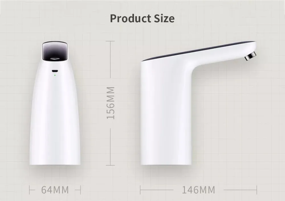 XIAOMI mijia 3LIFE автоматический мини сенсорный выключатель водяной насос беспроводной Перезаряжаемый Электрический диспенсер водяной насос с usb-кабелем