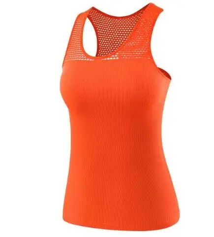 Top-DZ-orange Сексуальный женский бесшовный спортивный бюстгальтер, ударопрочный бюстгальтер для бега, с подкладкой, для йоги, для спортзала, фитнеса, укороченный топ, пуш-ап, спортивный бюстгальтер для тренировок, Bh - Цвет: Top-DZ-orange