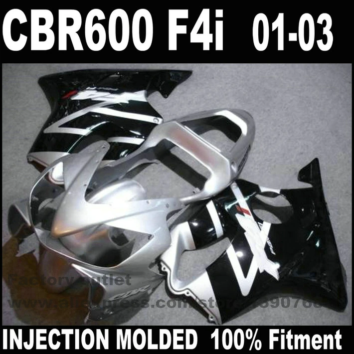 Инжекционный литой высококачественный обтекатель комплект для HONDA CBR 600 F4i 2001 2002
