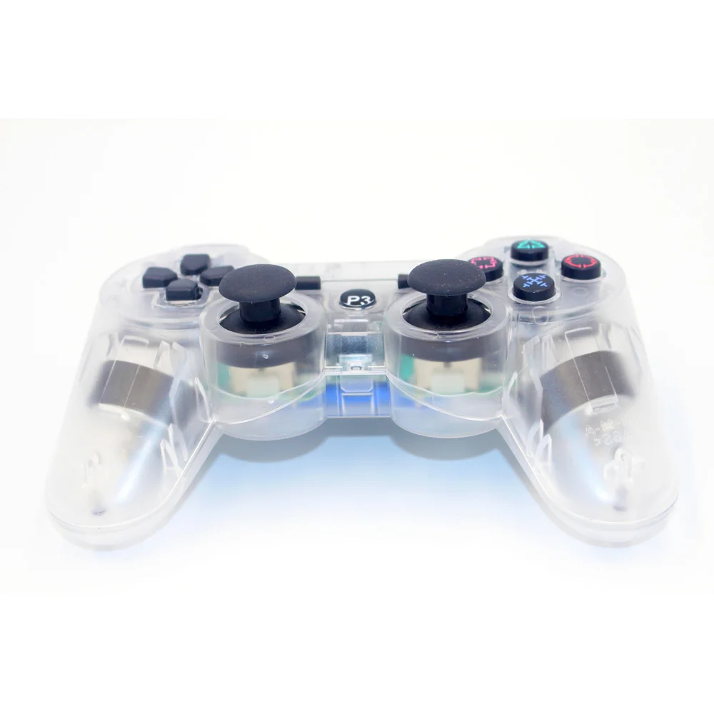 JIELI беспроводной Bluetooth прозрачный цветной контроллер для sony playstation Dualshock 3 PS3 контроллер вибрации геймпад