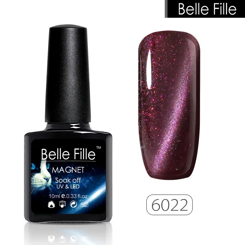 Belle Fille УФ-гель для ногтей Золото приносить блеск кошачий глаз гель лак с