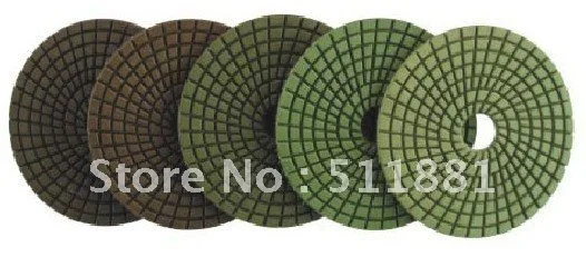 5 step pads for polished concrete| 5'' 125mm NCCTEC Diamond Wet Polishing Pads| Save your time and money