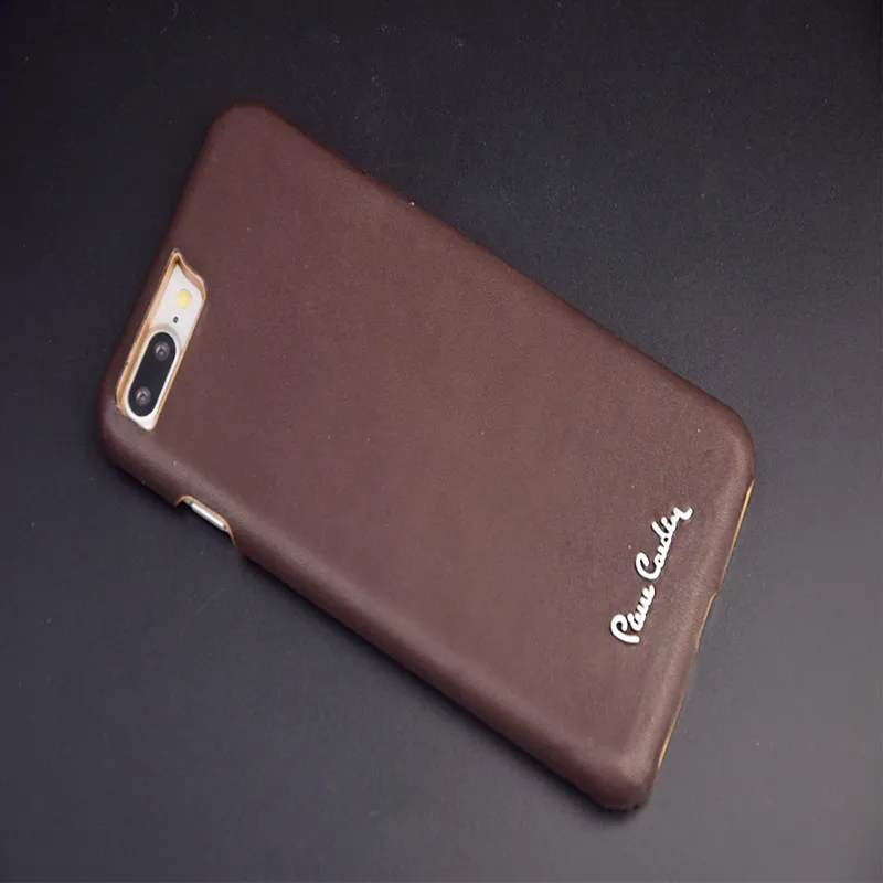 Pierre Cardin роскошный высококачественный чехол из натуральной кожи для Apple iPhone 8/8 Plus с