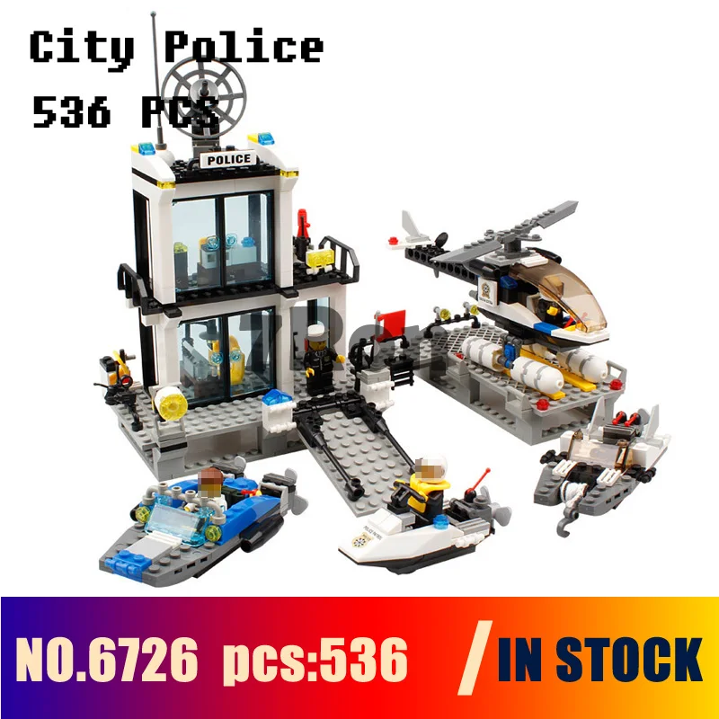 Совместимые модели Строительная игрушка 6726 536 шт. город полицейские машины
