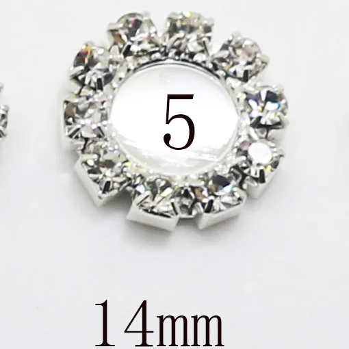 Новинка; Лидер продаж 10 шт микс Размеры, аксессуары к ювелирным украшениям Diy Стразы пьедестал украшения Шапки украшения для изготовления ювелирных изделий, цепочки с кристаллами с серебрянной акантовкой - Цвет: 5
