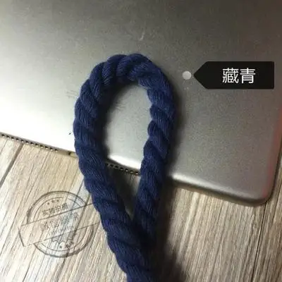 Ручная работа diy Аксессуары 3 акции цветная тканая хлопковая веревка витая веревка для дома детский сад ручная работа декоративная веревка красный синий - Цвет: As illustrated