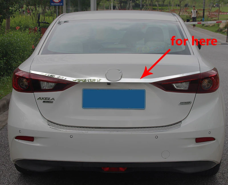 

Яркая наклейка на багажник для Mazda 3 Axela 2014-2017, Декоративная полоса-наклейка
