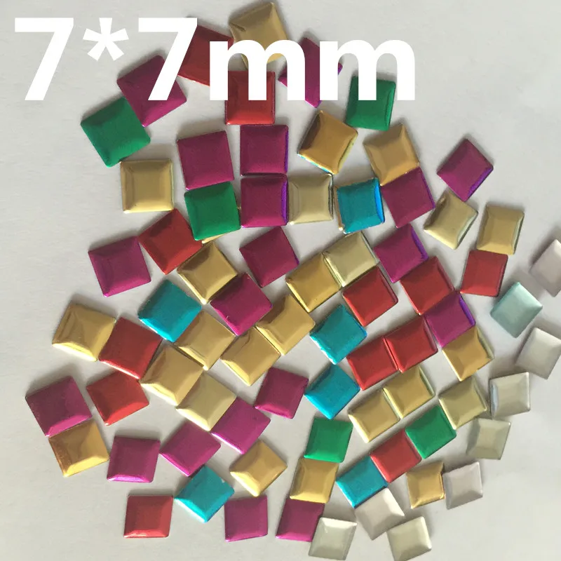 Разные цвета 7*7 мм Горячие фиксаторы Пирамида аксессуары для стразов