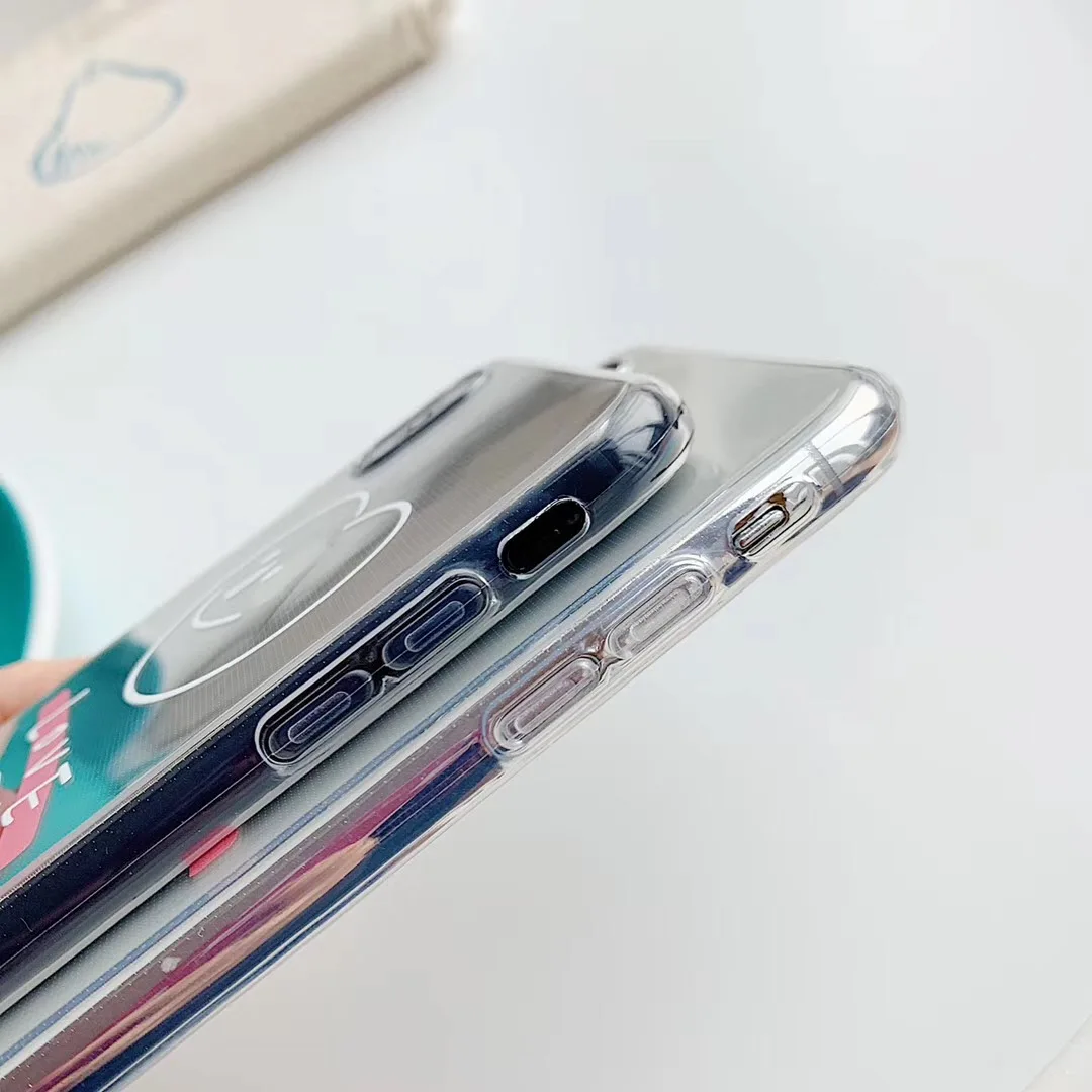 INS корейский прозрачный английский чехол для телефона со смайликом для iphone Xs MAX XR X, Мягкий ТПУ для iphone 6, 6s, 7, 8 plus, простой чехол для пары