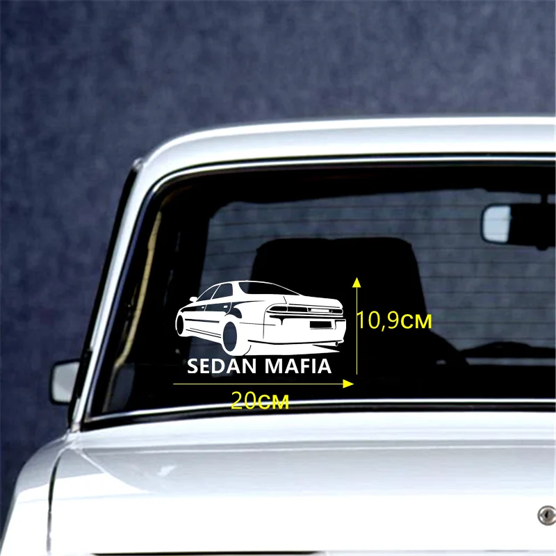Tri Mishki HZX164 10.9*20см SEDAN MAFIA СЕДАН МАФИЯ наклейки на авто виниловые наклейки на мотоцикл акссесуары светоотражающая - Название цвета: H164 Silver
