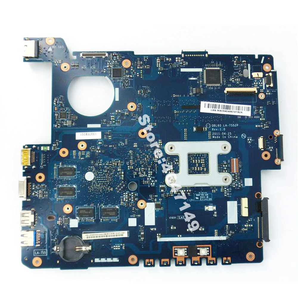 K53TA QBL60 LA-7552P 1GB Graphics Card Memory Mainboard REV 1.0 For Asus K53TK X53T X53TK Laptop Motherboard 100% Tested | Компьютеры и