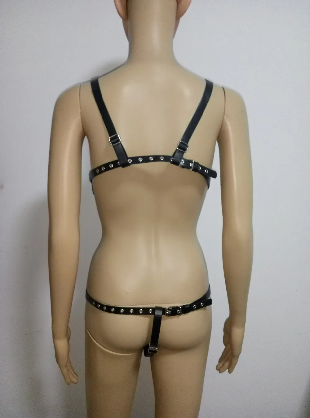 New Fashion Leather Style WRB970 Harness Bondage Beach Bra Chain Collar Goth Choker Necklace Jewelry Accessories | Украшения и