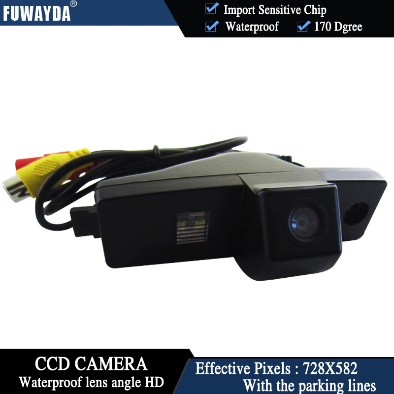 Автомобильная камера заднего вида FUWAYDA светодиодный HD CCD с ночным видением и