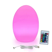 usb rechargeable portable mood lamps led table lamps night light for kids for remote control 16 rgb color changing bedside lamp