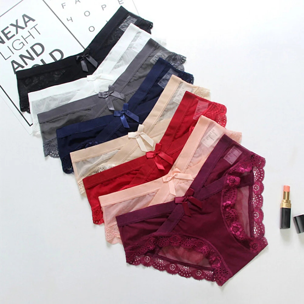 Женские сексуальные кружевные трусы с заниженной талией привлекательные нижние