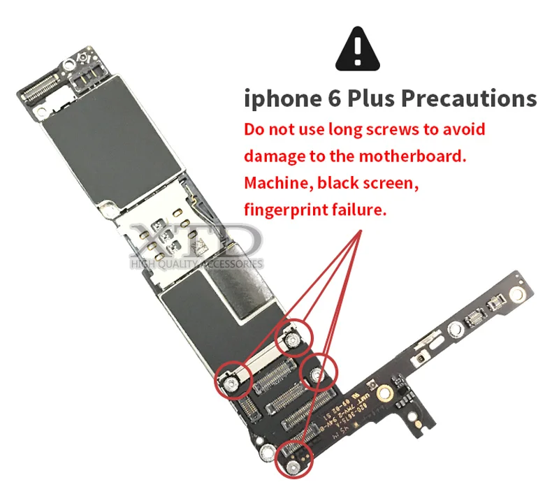 Заводская разблокированная материнская плата для iphone 6Plus 16 Гб 64 Гб 128 ГБ IOS логическая плата оригинальная материнская плата с сенсорным ID для iphone 6Plus