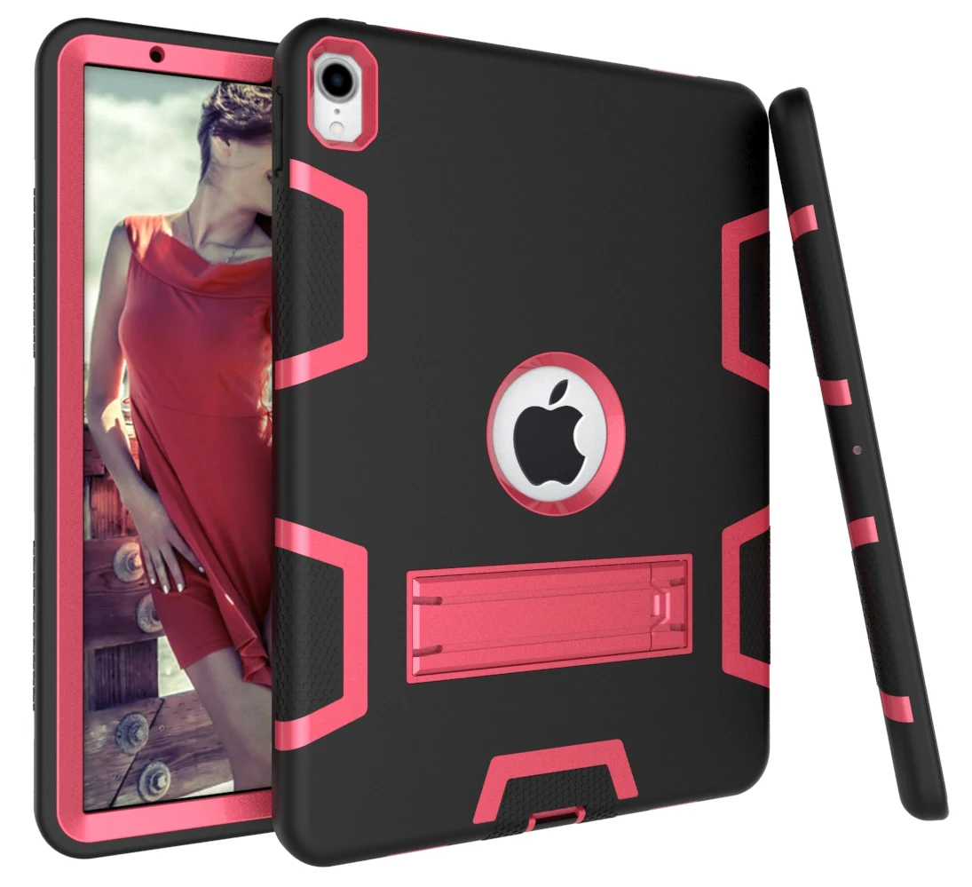 Shockproof Case for iPad Pro 11&quot 2018 High Impact Resistant Cover Hybrid 3 Layers Heavy Duty Armor Defender Full Body Protector |