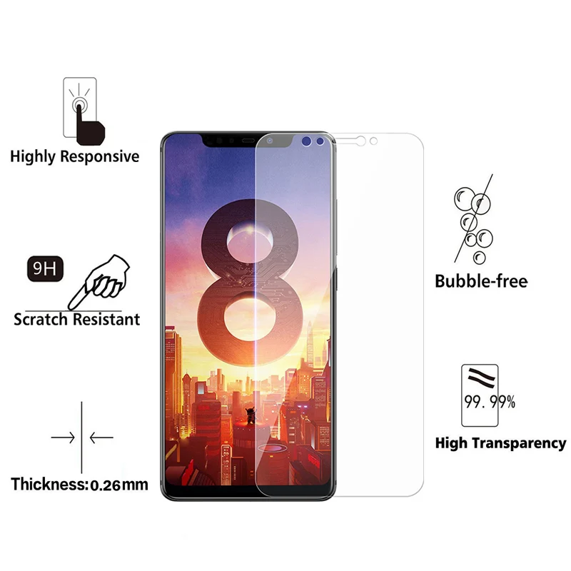 Закаленное стекло для Xiaomi Pocophone F1 Mi8 SE Mi A1 8 5X 6 Mi5X Mi5 Mi4 Mi4C Mi4S Mi4i|Защитные стёкла и